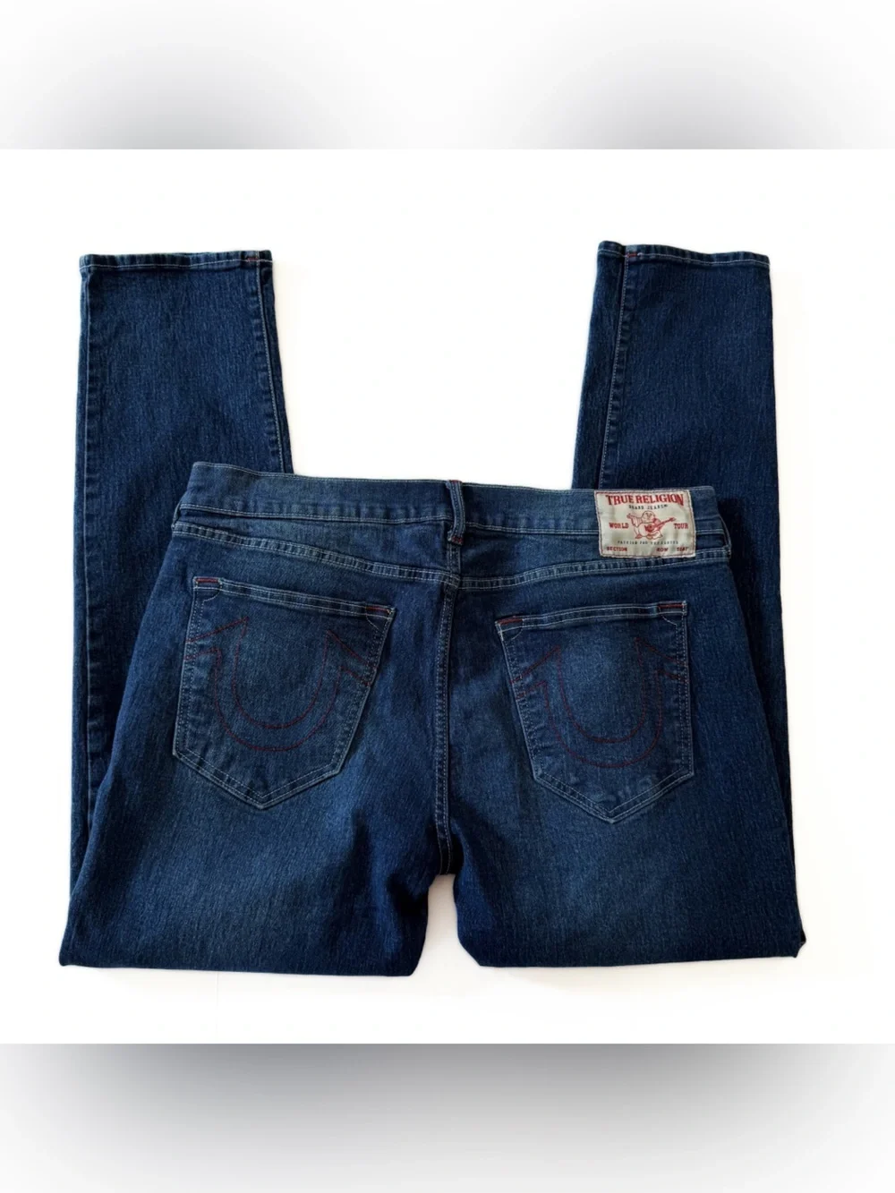 True Religion Jeans Mens 36 x 30 Rocco Relaxed Skinny Stretch